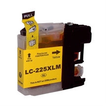 Brother LC225XL Gul High Capacity fabriksny kompatibel blækpatron - ca. 1.300 sider v/5%